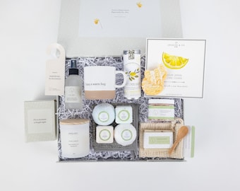 Mother's Day gift, Personalized Spa Gift Set for Women, Holiday Self Care Relaxation Basket, Spa Gift, Well Being Gift, Best gift box