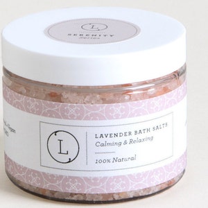 Restore & Relax Lavender Bath Salts Soak - Dead Sea, Himalayan, Epsom - Sore Muscle Relief - Bath Gift Set