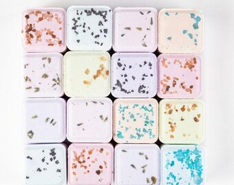 Aromatherapy Shower Steamer Set, Set of 5 or 12, Organic Handmade Shower Bombs, Self Care Box, Shower Fizzies and Melts, Relief Spa Gift