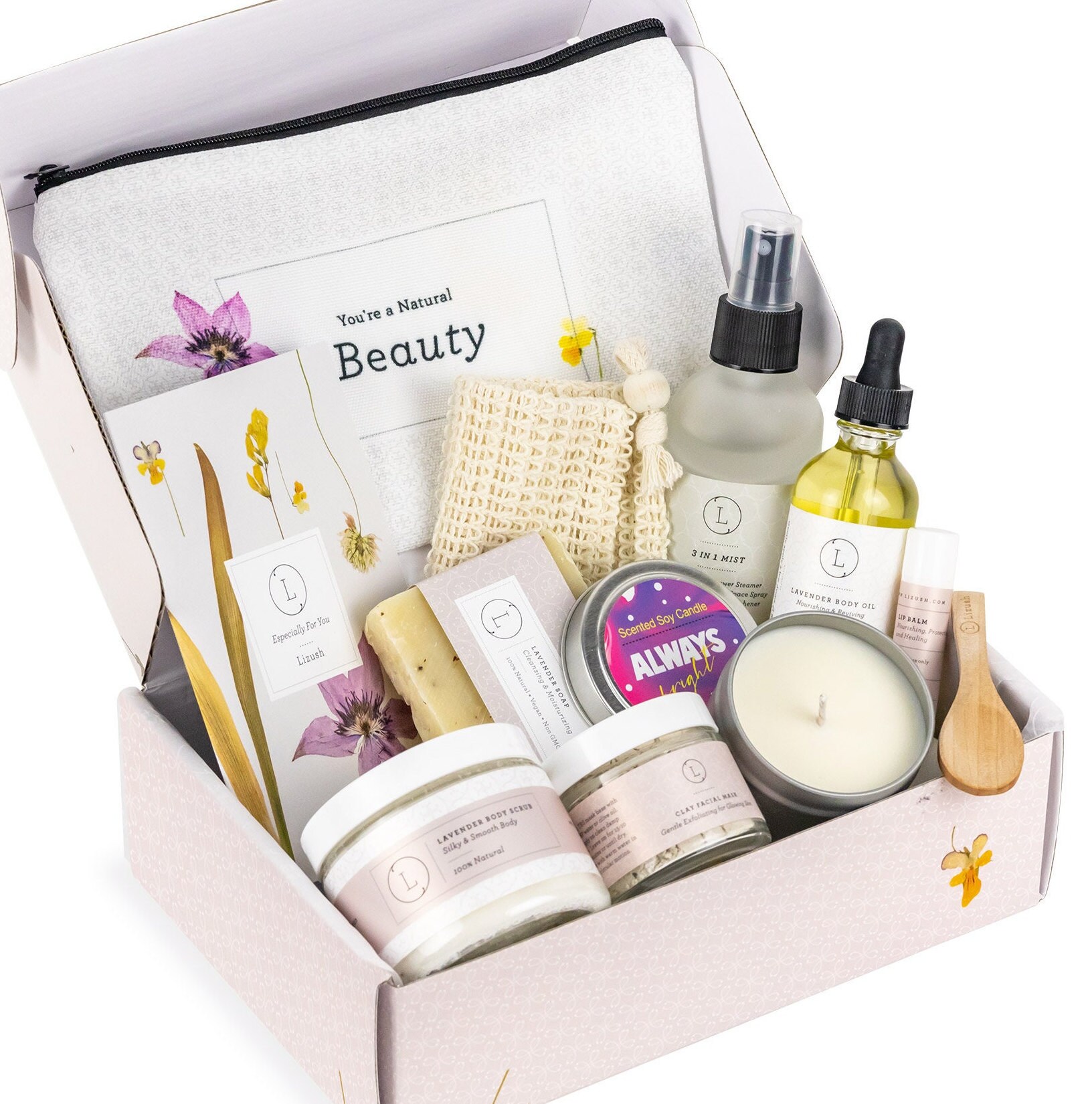 Mother's Day Gift, Day, Spa Gift Set, New Mom Gift, Care Package, For Her, Kit Women, Relaxation Lizush