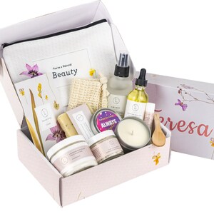 Spa gift set, spa gift set for women, spa gift basket, spa gift box, mothers Day gift, home and bath set, self care essentials, spa care
