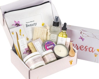 Spa gift set, spa gift set for women, spa gift basket, spa gift box, mothers Day gift, home and bath set, self care essentials, spa care
