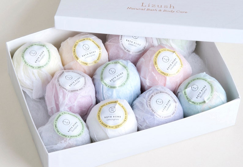 Bath bomb Bath Bombs Bath Salts fizzies Bath bomb set bath bombs gift Mom gift set Bath bomb gift set Mother's day Gift image 5