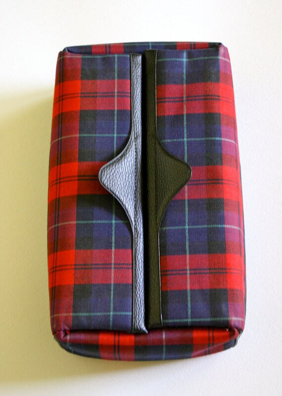 Vintage Plaid Dopp Kit - image 2