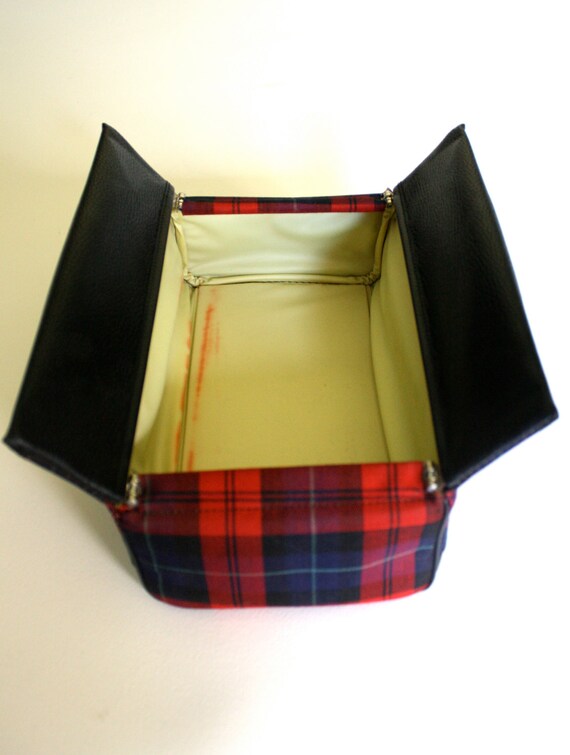 Vintage Plaid Dopp Kit - image 3