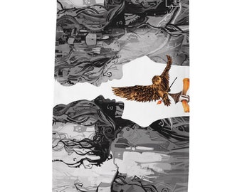Owl Delivery | Digital Print Tea Towel | 100% Cotton Twill