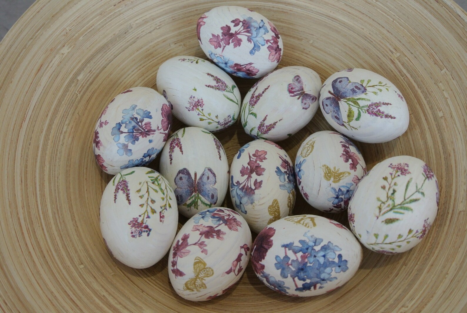 Decorative Wood Eggs. Decorative Eggs. Easter Eggs. Decoupage Etsy