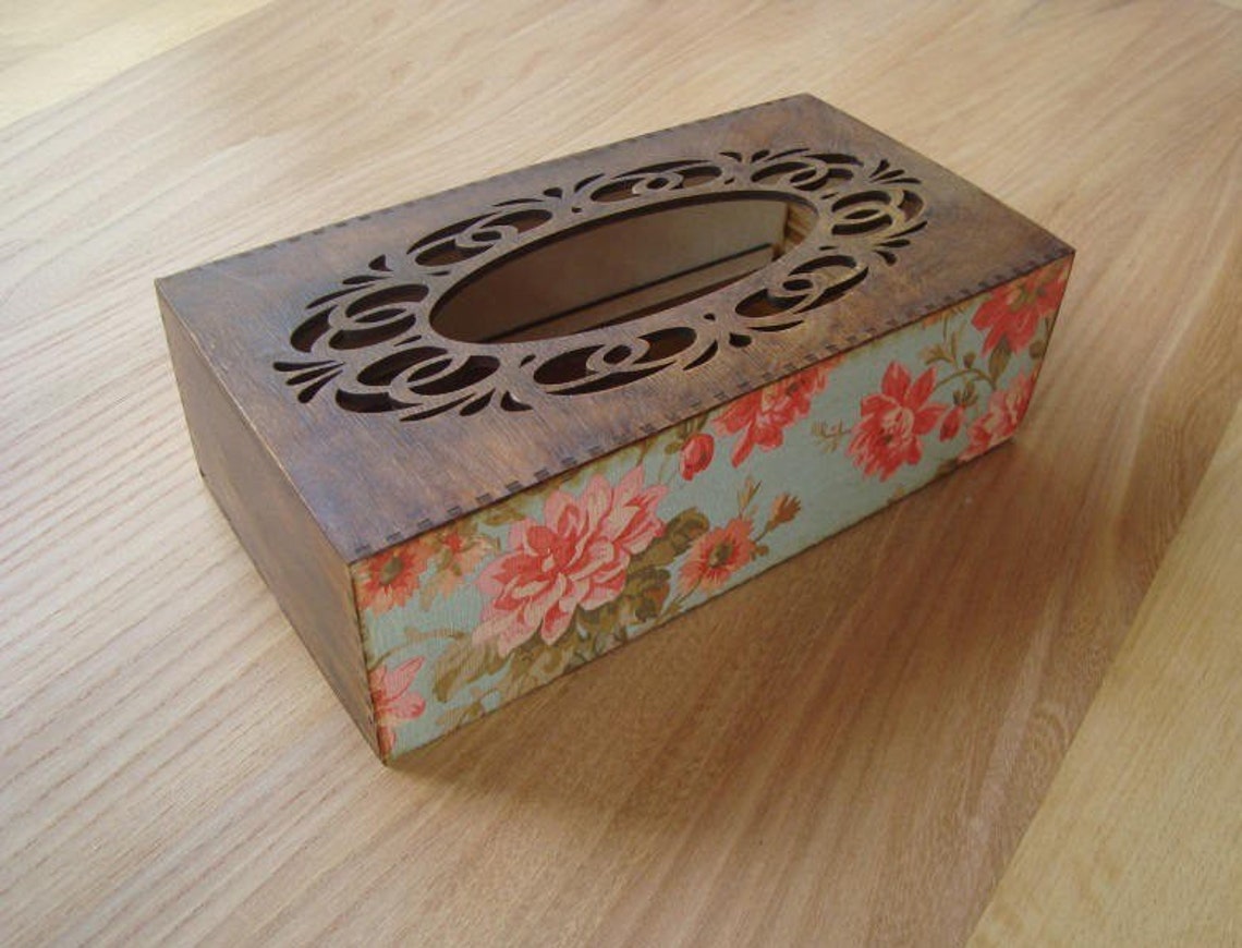 Wooden tissue napkin box. Wooden napkin box. Wooden Napkin Etsy