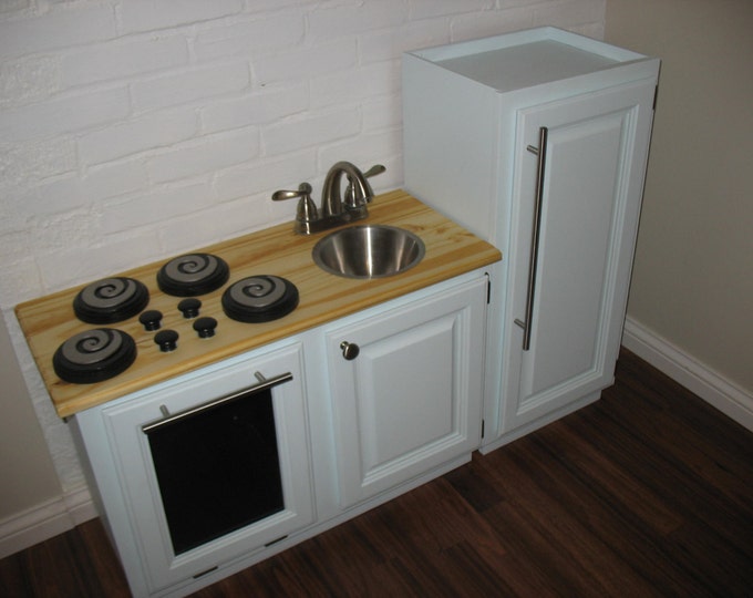 Custom Built Play Kitchen oven/sink Combo With Pantry Etsy