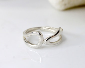 Effortless -  Silver Infinity Ring - Hand crafted Silver Ring - Silver Jewelry - Infinity Ring - Unique Silver Ring - Infinity Jewelry