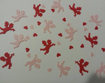 Cupid and hearts confetti- valentine's confetti