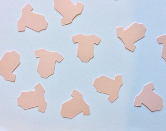 Pink 1 inch onesie confetti