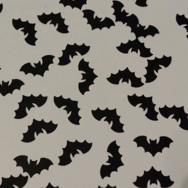 100 bats- Hand punched confetti- halloween