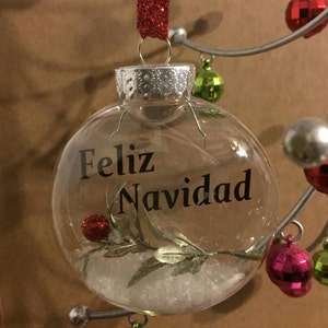 Feliz Navidad- floating  ornament
