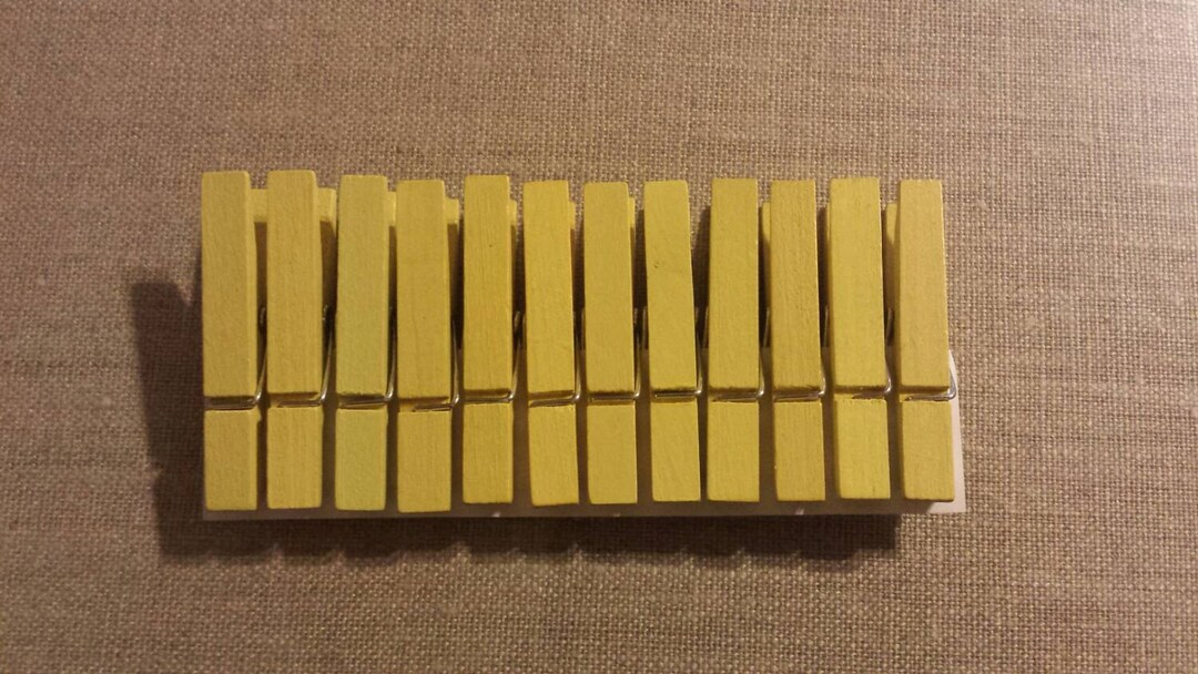 2 Inch Yellow Clothespins Decorative Clothespins/ Birthday/ Etsy