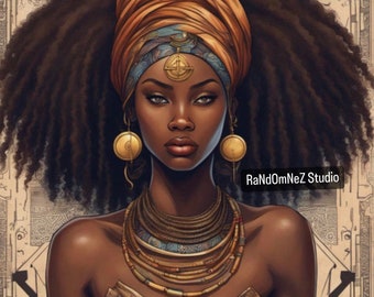 Thema African Art Print By RaNdOmNeZ Studio