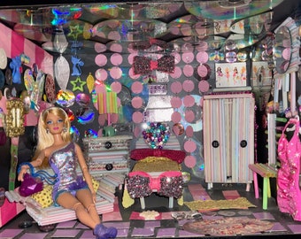 RaNdOmNeZ Studio Barbie Bedroom HOLOGRAPHIC STICKER