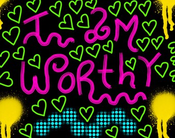 I Am Worthy By RaNdOmNeZ Studio Print