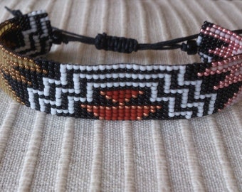 Beaded Bracelet - Loom Beaded Bracelet - Seed bead bracelet - Loom Bracelet - Adjustable bracelet