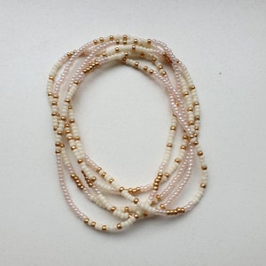 Beaded Necklace, Colorful Beaded Necklace, Single Strand Necklace, Beaded Wrap Bracelet, Beaded Choker, Beaded Bracelet Strand image 1