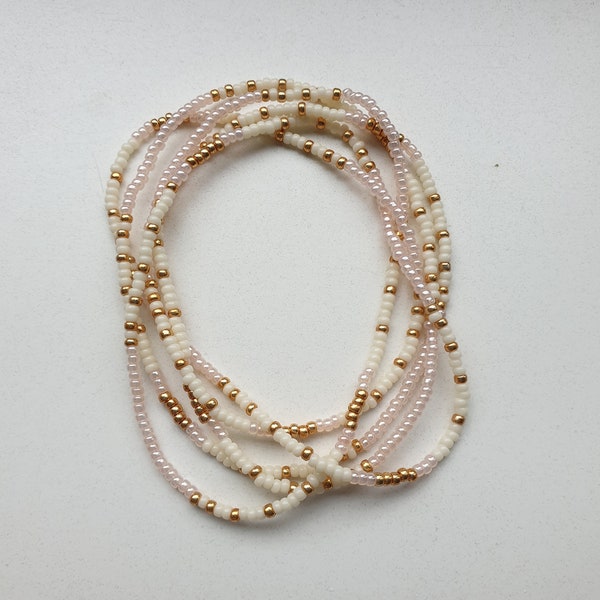 Beaded Necklace, Colorful Beaded Necklace, Single Strand Necklace, Beaded Wrap Bracelet, Beaded Choker, Beaded Bracelet Strand