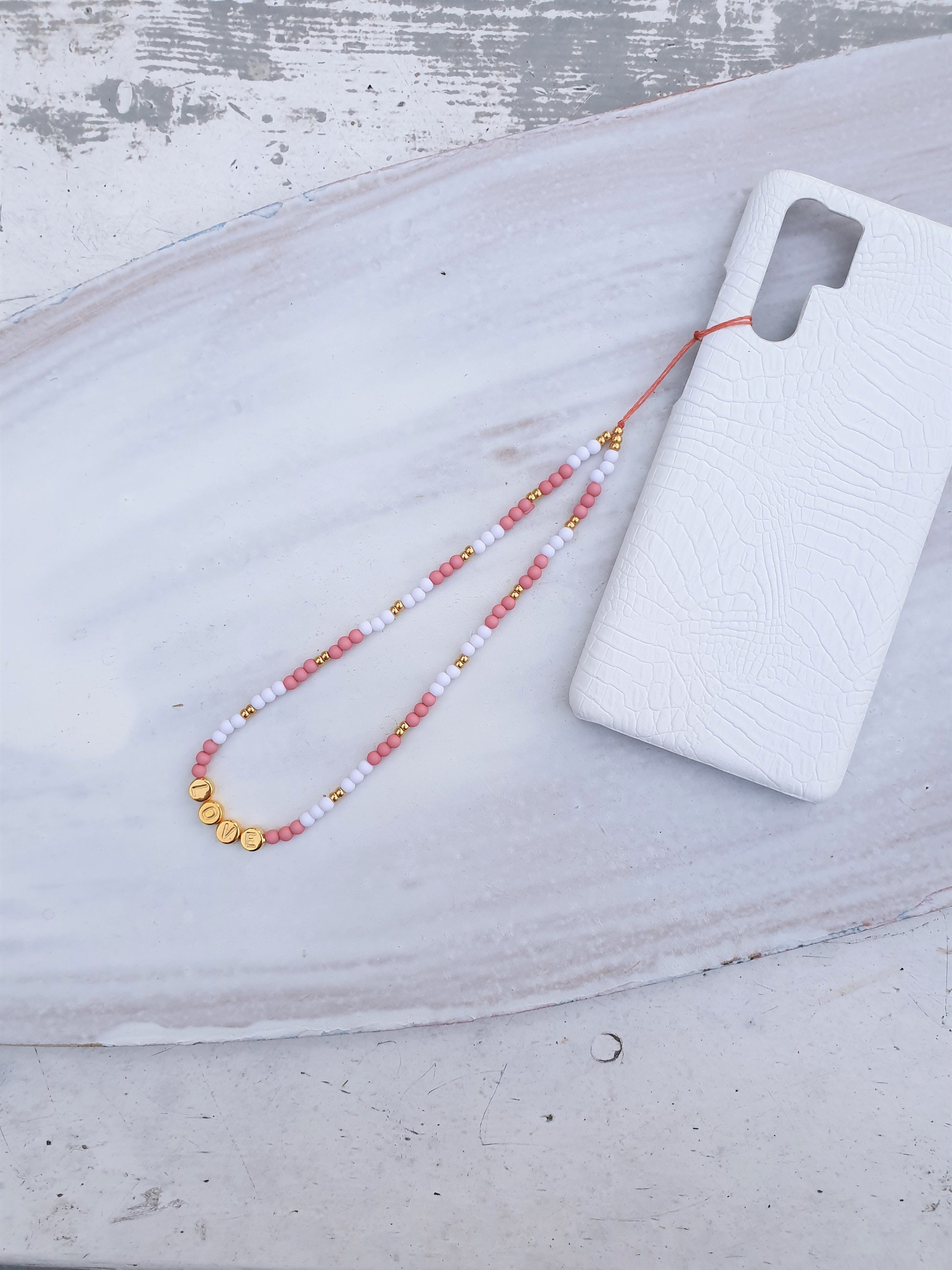 Beaded Phone Strap Phone Charm Y2k Style Phone String Etsy UK