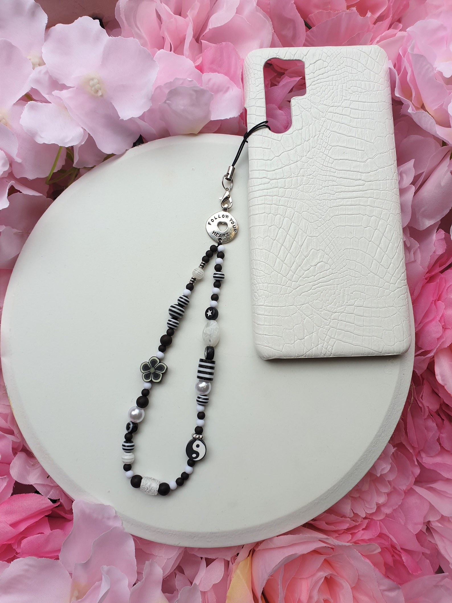 Beaded Phone Strap Phone Charm Y2k Style Phone String Etsy