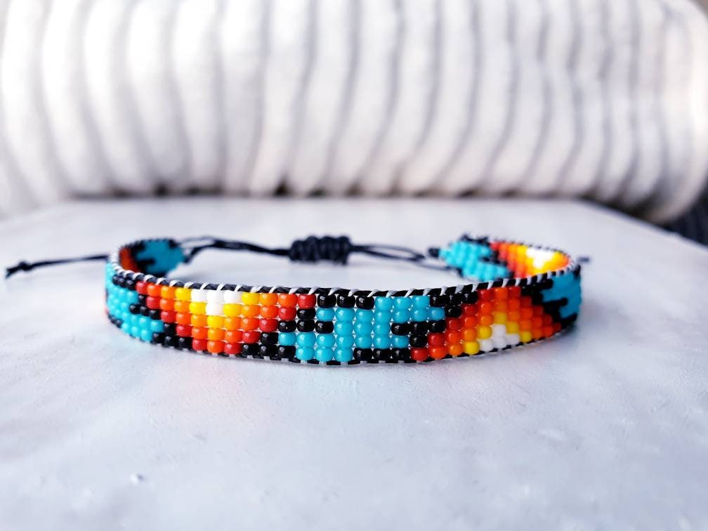 Sunset Bead Kit for Creating 3 Loom Bracelets Jewelry Making Set