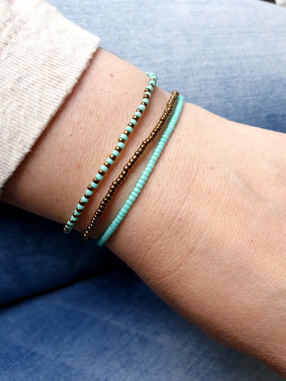Delicate beaded bracelets clearance