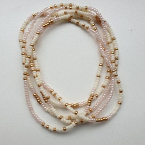 Beaded Necklace, Colorful Beaded Necklace, Single Strand Necklace, Beaded Wrap Bracelet, Beaded Choker, Beaded Bracelet Strand image 4