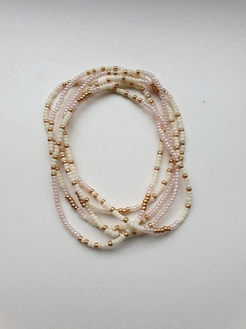 Beaded Necklace, Colorful Beaded Necklace, Single Strand Necklace, Beaded Wrap Bracelet, Beaded Choker, Beaded Bracelet Strand image 1