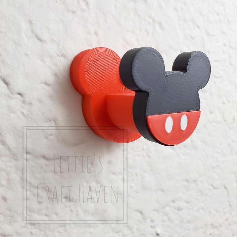 4 Pack MULTI-COLOR FACEPLATE Mouse Ear Wall Hook Interchangeable Series