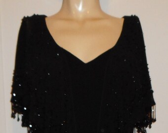 shawl attached to dress