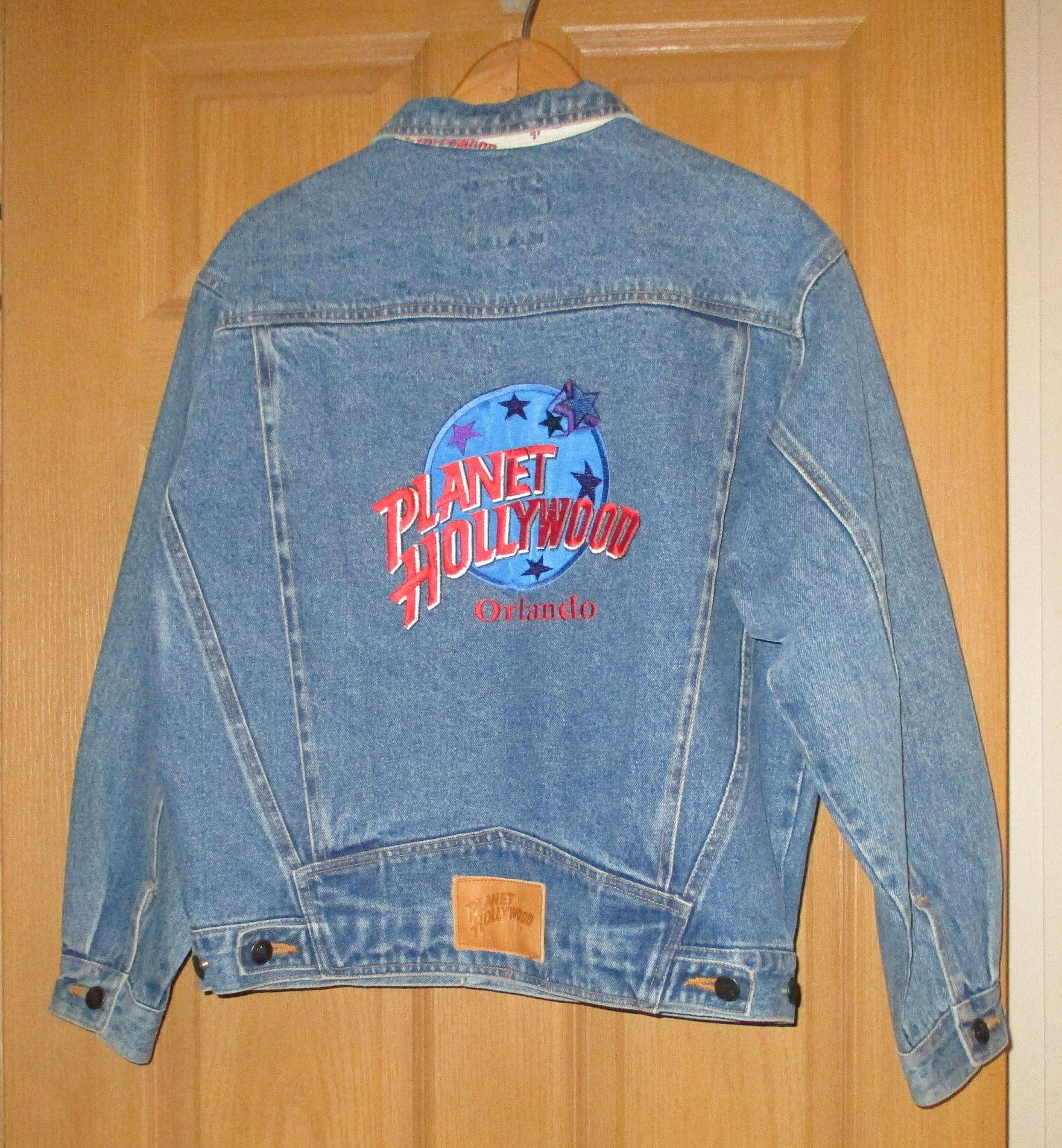 Women's XL Jean Jacket 1991 Vintage Blue Denim From Planet Hollywood ...