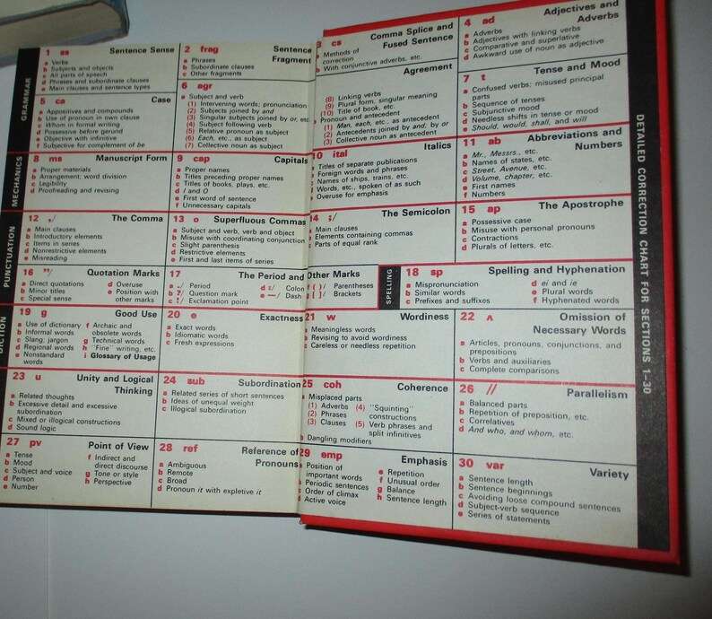 1972 Writing College Handbook Grammar & Writing Guide 1972 Harbrace Textbook ...