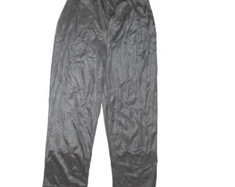 Black Nylon Pants Slip Lace Trim Vintage No Tags Size M Pantaloons