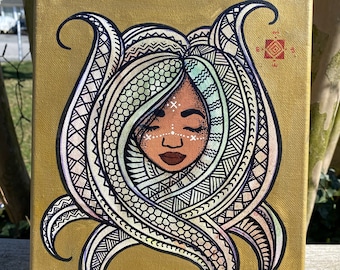 Original Painting "Tatak Woman" 8"x10" | Tatakbyayla Original Art