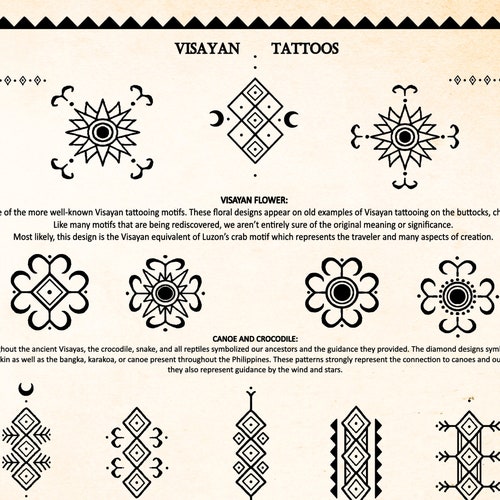 Ilokano and North Luzon Tattoo Motifs DIGITAL DOWNLOAD Etsy Israel