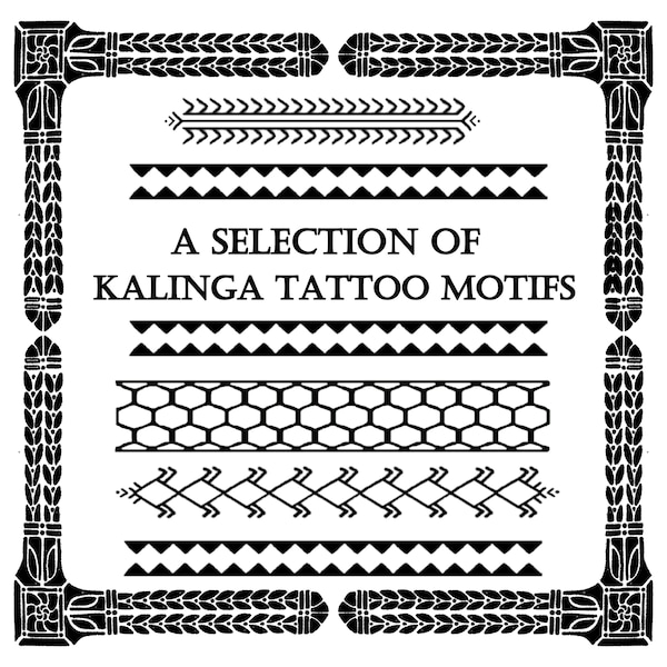 NEW 2023 Filipino Kalinga Tattoo Batok Tatak Motifs Designs | tatakbayla flash sheets