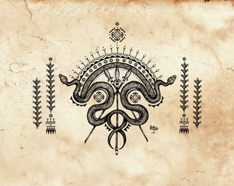 Warrior&#39;s Omen Parchment Background DIGITAL DOWNLOAD | Visayan Art