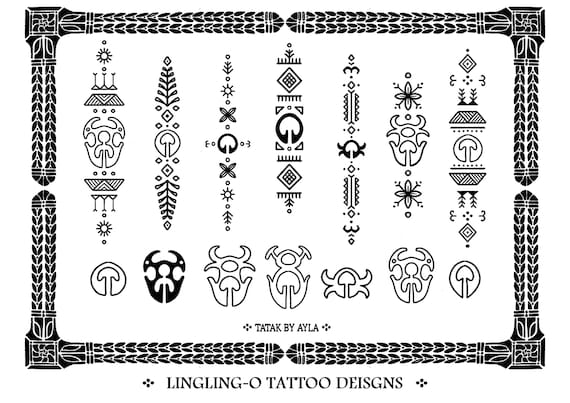 NEW 2023 Filipino Linglingo Symbol Tatak Tattoo Designs Motifs | tatakbyayla flash sheets