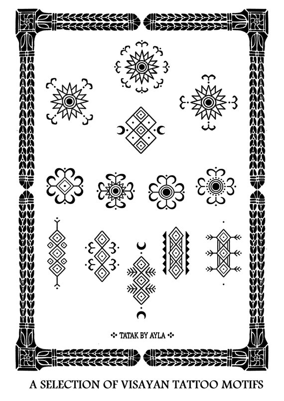 NEW 2023 Filipino Visayan Tattoo Tatak Flash Designs Motifs| tatakbyayla