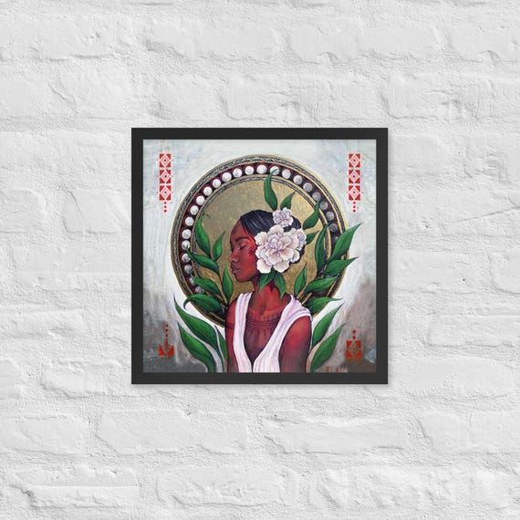 Peony Woman *FRAMED PHYSICAL PRINT*