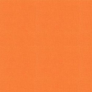 May include: A solid orange fabric swatch. The fabric has a smooth, even texture.