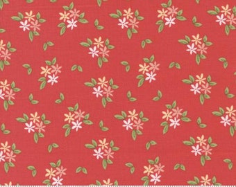 Emma Yardage by Sherri and Chelsi for Moda Fabrics 37632 13 Geranium Red Small Floral