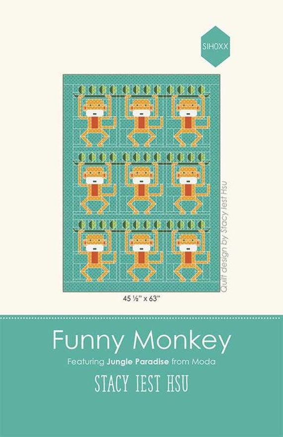 Funny Monkey Quilt Pattern Funny Monkey Quilt Pattern