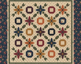 Blooms Quilt and Table Runner Kit Featuring Hope Blooms by Kansas Troubles Quilters for Moda Fabrics KIT9670 KT 21087