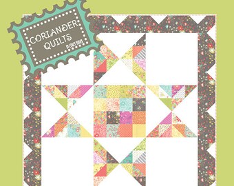Barn Star 2 Quilt Pattern by Coriander Quilts featuring Sunnyside Up by Corey Yoder for Moda Fabrics. CQ 140