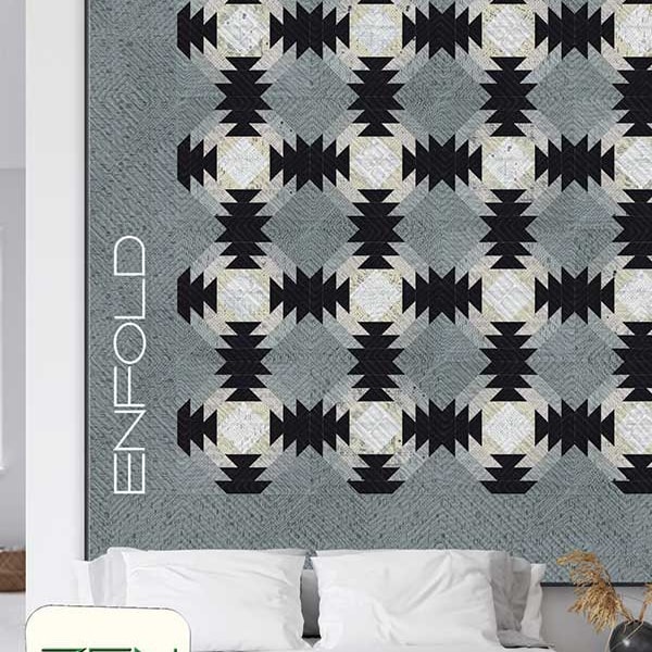 Enfold Quilt Pattern by Zen Chic for Moda Fabrics ZC ENQP Fat 8th Friendly