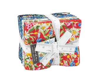 Free US Shipping Wildflowers Basic Summer Fat Quarter Bundle by Sentimental Studios for Moda Fabrics  33620AB